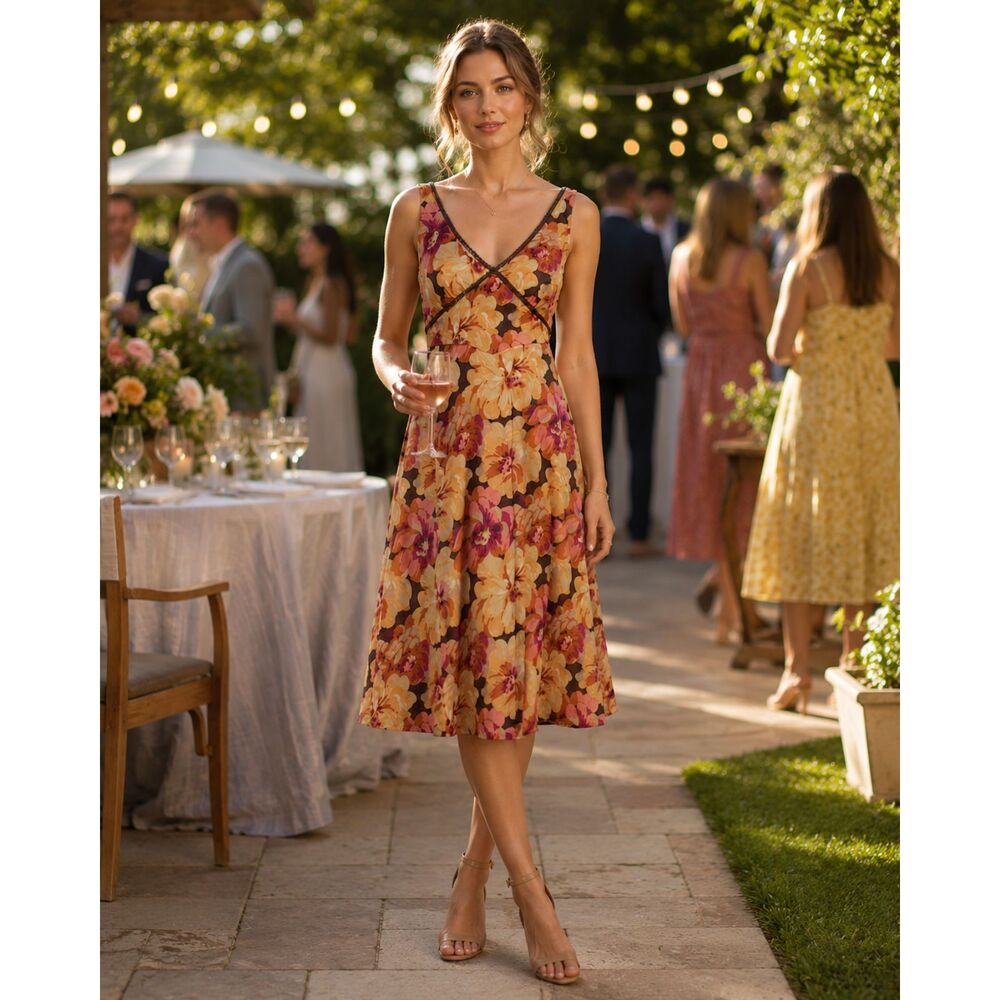 J. Crew Floral print Silk Dress Sz 4